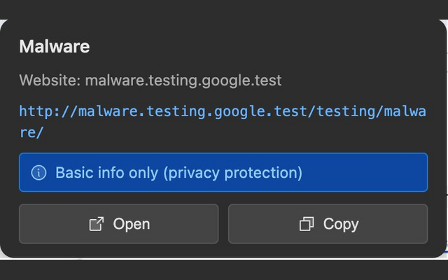 unboxx detecting malicious link